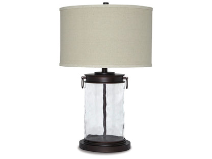 Signature Design by Ashley - Tailynn Glass Table Lamp in Clear/Bronze Finish - L430324 veiw 1