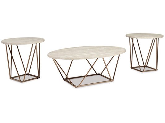 Signature Design by Ashley - Taric Occasional Table (Set of 3) in Two-Tone - T385-13 veiw 1