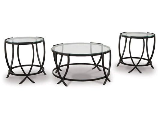 Signature Design by Ashley - Tarrin Occasional Table (Set of 3) in Black - T115-13 veiw 1