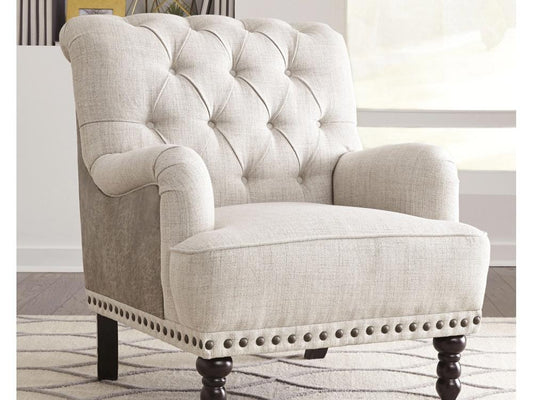 Signature Design by Ashley - Tartonelle Accent Chair in Ivory/Tauple - A3000053 veiw 2