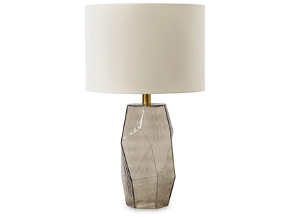 Signature Design by Ashley - Taylow Glass Table Lamp in Gray - L430794 veiw 1