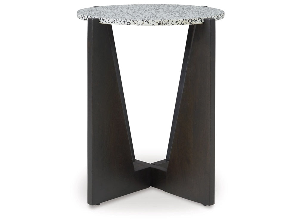 Signature Design by Ashley - Tellrich Accent Table in Black/White - A4000616 veiw 1