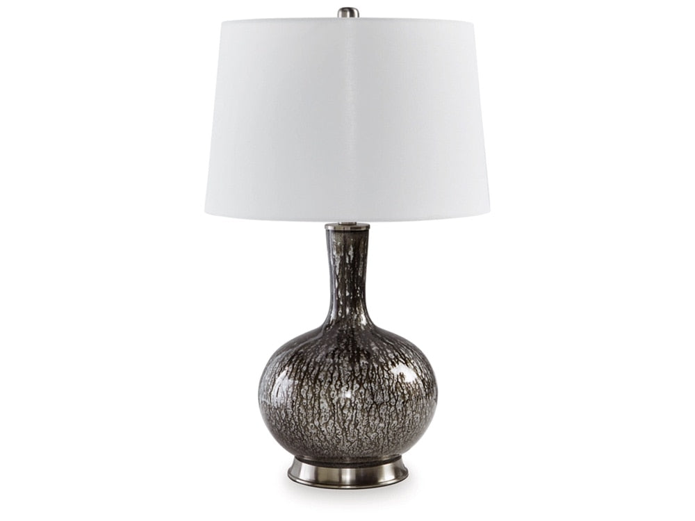 Signature Design by Ashley - Tenslow Glass Table Lamp in Antique Black - L430844 veiw 1