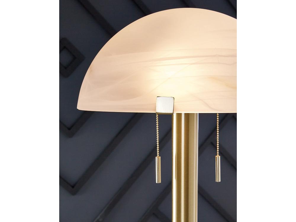 Signature Design by Ashley - Tobbinsen Metal Floor Lamp in Brass Finish - L208421 veiw 3