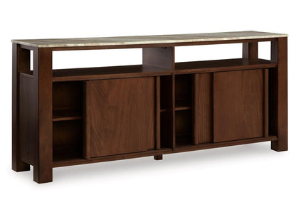 Signature Design by Ashley - Tobinville Accent Cabinet in Dark Brown - A4000673 veiw 3