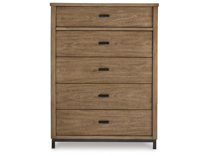 Signature Design by Ashley - Tomtyn Five Drawer Chest in Light Brown - B622-46 veiw 1
