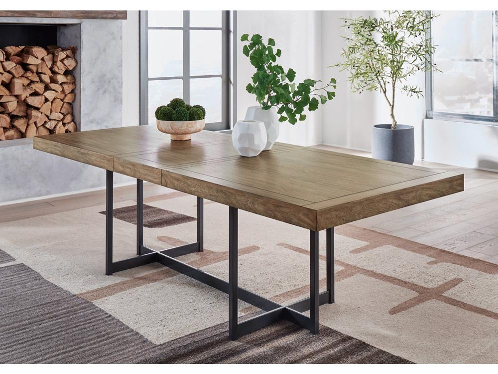 Signature Design by Ashley - Tomtyn RECT Dining Room EXT Table in Light Brown - D622-35 veiw 2