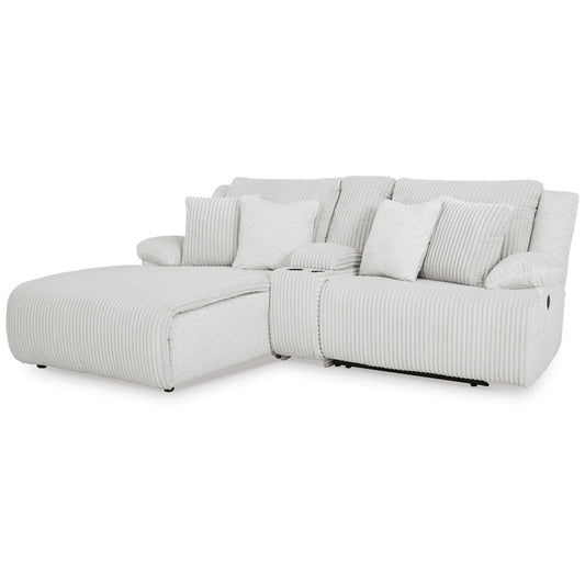 Signature Design by Ashley - Top Tier 3-Piece Reclining Sectional Sofa With Chaise - Left Arm Facing in Alloy veiw 1