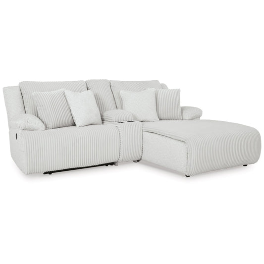 Signature Design by Ashley - Top Tier 3-Piece Reclining Sectional Sofa With Chaise - Right Arm Facing in Alloy veiw 1