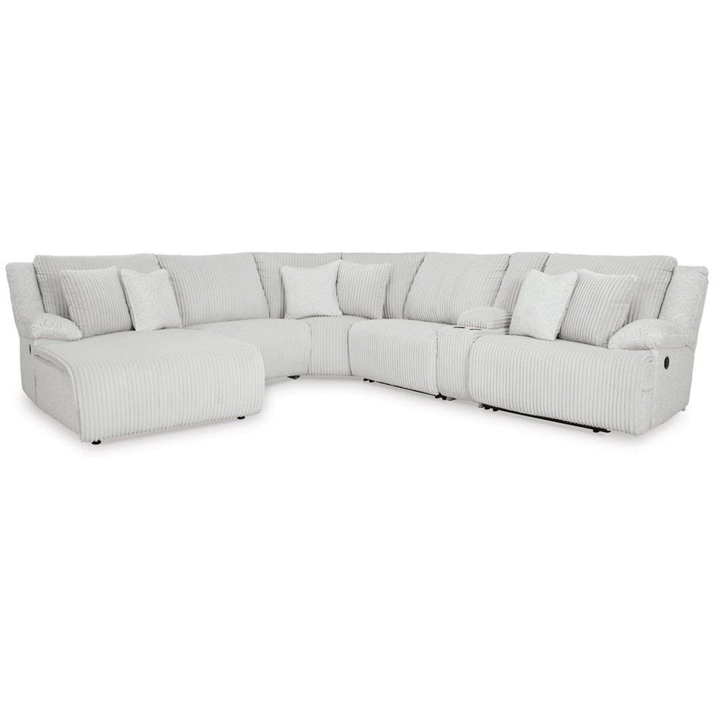 Signature Design by Ashley - Top Tier 6-Piece Reclining Sectional With Chaise in Alloy veiw 1
