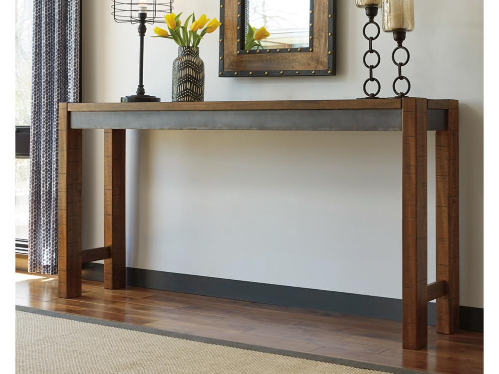 Signature Design by Ashley - Torjin Long Counter Table in Brown/Gray - D440-52 veiw 2
