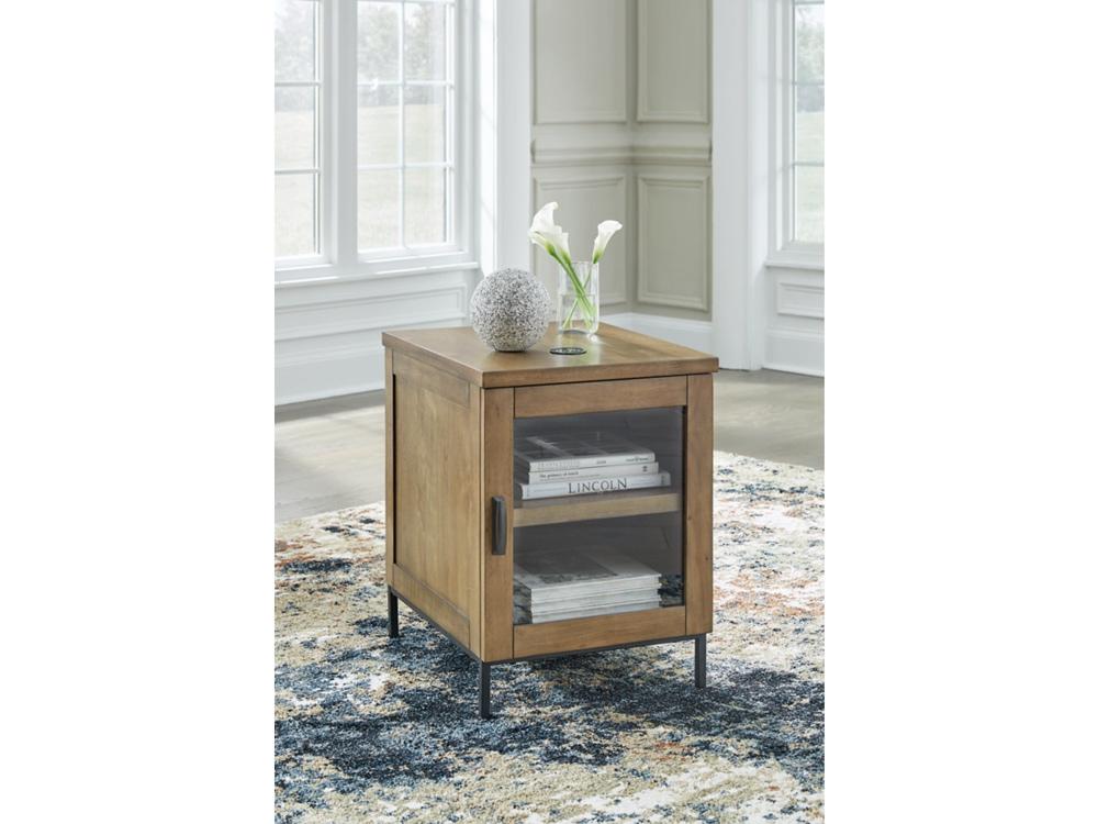 Signature Design by Ashley - Torlanta Chair Side End Table in Brown - T686-7 veiw 2