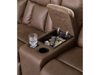 Signature Design by Ashley - Trail Boys 2-Piece Reclining Sectional in Walnut - 82703S1 veiw 4