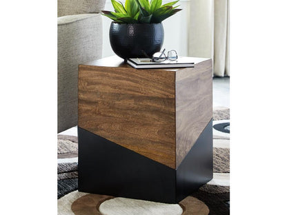 Signature Design by Ashley - Trailbend Accent Table in Brown/Gunmetal - A4000311 veiw 2
