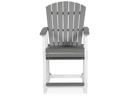 Signature Design by Ashley - Transville Outdoor Barstool (Set of 2) in Gray/White - P210-124 veiw 1