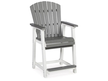 Signature Design by Ashley - Transville Outdoor Barstool (Set of 2) in Gray/White - P210-124 veiw 3