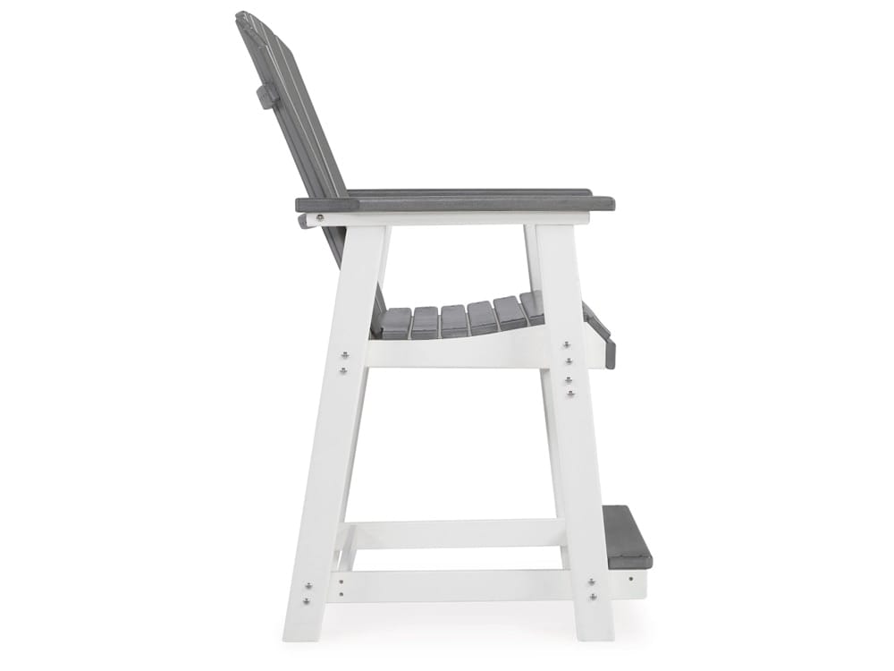 Signature Design by Ashley - Transville Outdoor Barstool (Set of 2) in Gray/White - P210-124 veiw 4