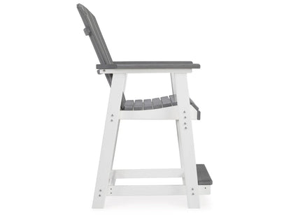 Signature Design by Ashley - Transville Outdoor Barstool (Set of 2) in Gray/White - P210-124 veiw 4