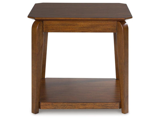 Signature Design by Ashley - Trenmour Square End Table in Medium Brown - T596-2 veiw 1