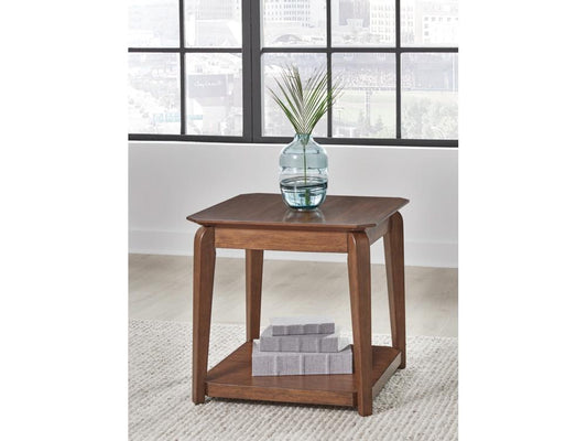 Signature Design by Ashley - Trenmour Square End Table in Medium Brown - T596-2 veiw 2