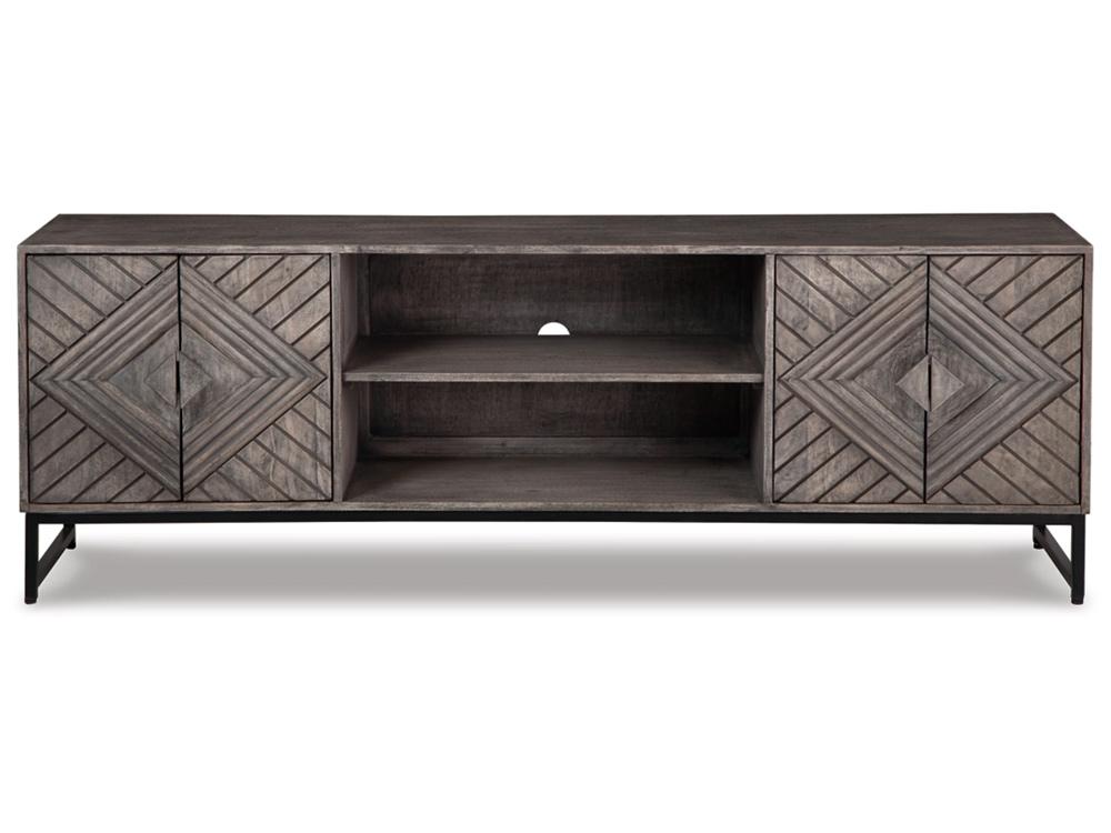 Signature Design by Ashley - Treybrook Accent Cabinet in Distressed Gray - A4000512 veiw 1