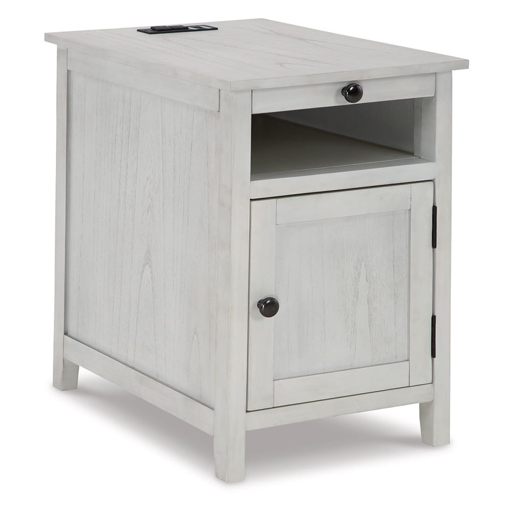 Signature Design by Ashley - Treytown Chair Side End Table in Antique White - T300-517 view 1