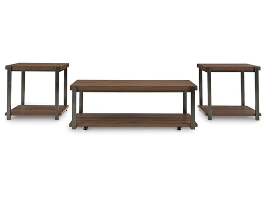 Signature Design by Ashley - Trindwick Occasional Table (Set of 3) in Brown/Black - T381-13 veiw 1