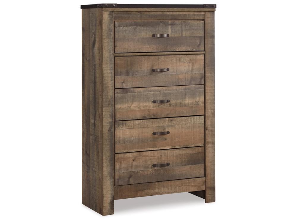 Signature Design by Ashley - Trinell Five Drawer Chest in Brown - B446-46 veiw 1