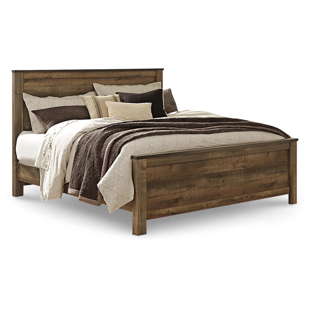 Signature Design by Ashley - Trinell King Panel Bed in Brown veiw 1
