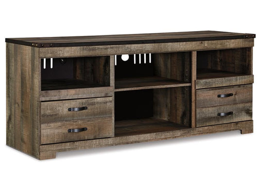 Signature Design by Ashley - Trinell LG TV Stand w/Fireplace Option in Brown - W446-68 veiw 1