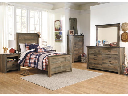 Signature Design by Ashley - Trinell One Drawer Night Stand in Brown - B446-91 veiw 3