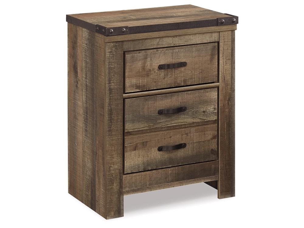 Signature Design by Ashley - Trinell Two Drawer Night Stand in Brown - B446-92 veiw 1