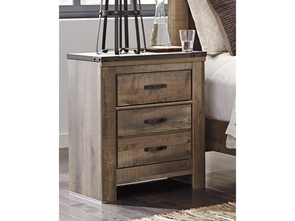 Signature Design by Ashley - Trinell Two Drawer Night Stand in Brown - B446-92 veiw 2
