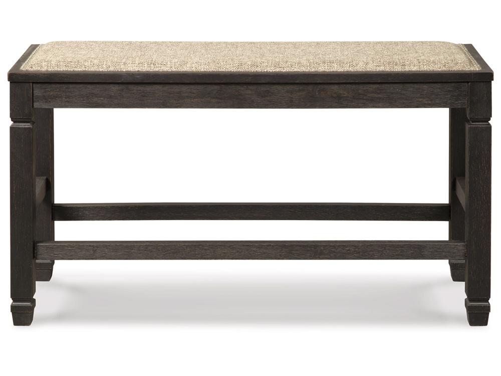 Signature Design by Ashley - Tyler Creek Dbl Counter Uph Bench in Antique Black - D736-09 veiw 1