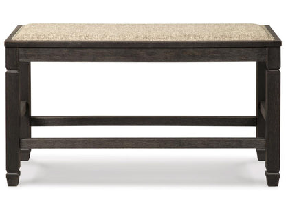 Signature Design by Ashley - Tyler Creek Dbl Counter Uph Bench in Antique Black - D736-09 veiw 1