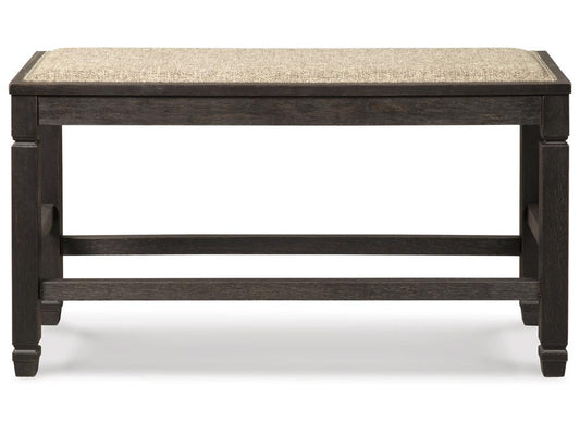 Signature Design by Ashley - Tyler Creek Dbl Counter Uph Bench in Antique Black - D736-09 veiw 1