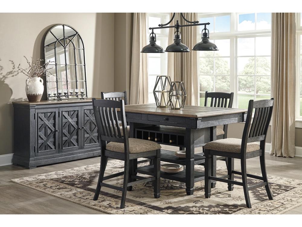 Signature Design by Ashley - Tyler Creek Dining Room Server in Black/Gray - D736-60 veiw 4