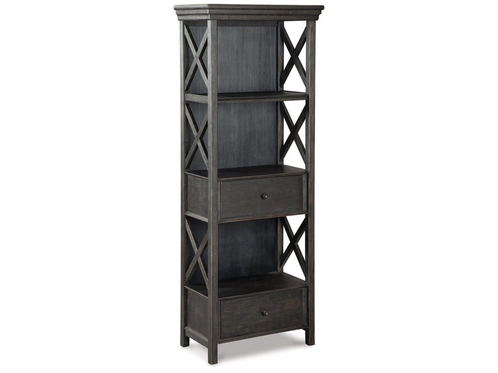 Signature Design by Ashley - Tyler Creek Display Cabinet in Black/Gray - D736-76 veiw 1