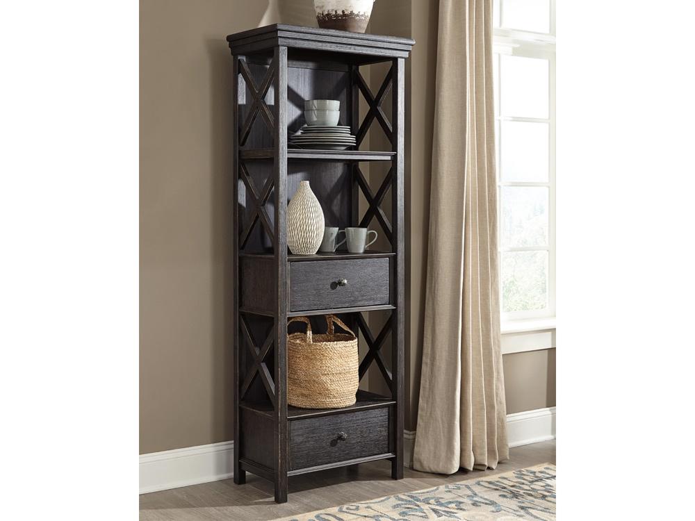 Signature Design by Ashley - Tyler Creek Display Cabinet in Black/Gray - D736-76 veiw 2