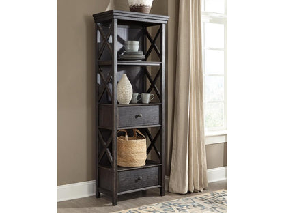 Signature Design by Ashley - Tyler Creek Display Cabinet in Black/Gray - D736-76 veiw 2
