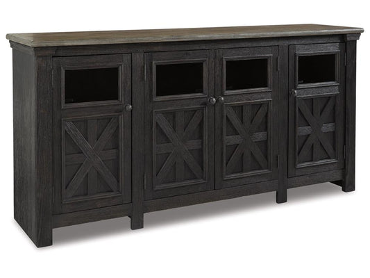 Signature Design by Ashley - Tyler Creek Extra Large Tv Stand in Black/Gray - W736-68 veiw 1