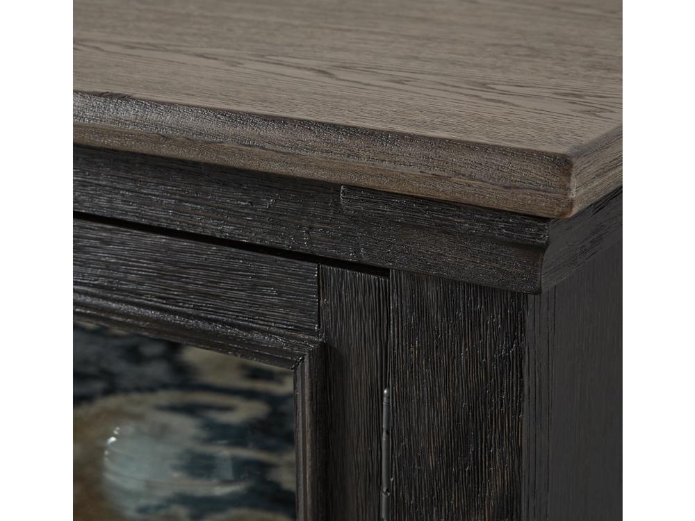 Signature Design by Ashley - Tyler Creek Extra Large Tv Stand in Black/Gray - W736-68 veiw 3