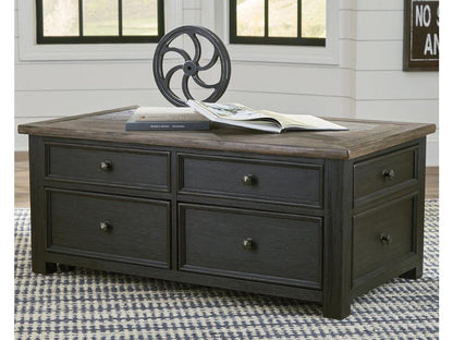 Signature Design by Ashley - Tyler Creek Lift Top Cocktail Table in Grayish Brown/Black - T736-20 veiw 2