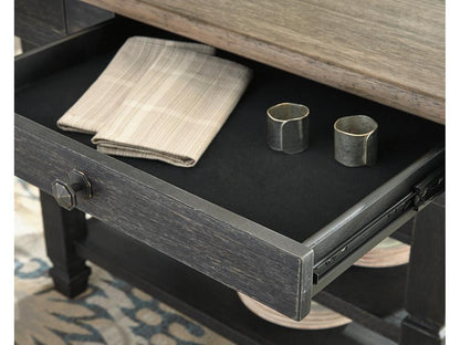 Signature Design by Ashley - Tyler Creek Rect Dining Room Counter Table in Black/Gray - D736-32 veiw 2