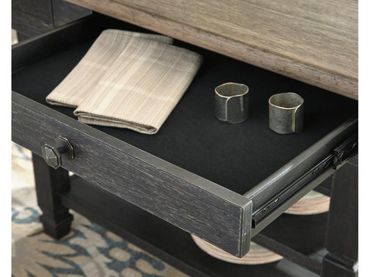 Signature Design by Ashley - Tyler Creek Rect Dining Room Counter Table in Black/Gray - D736-32 veiw 2