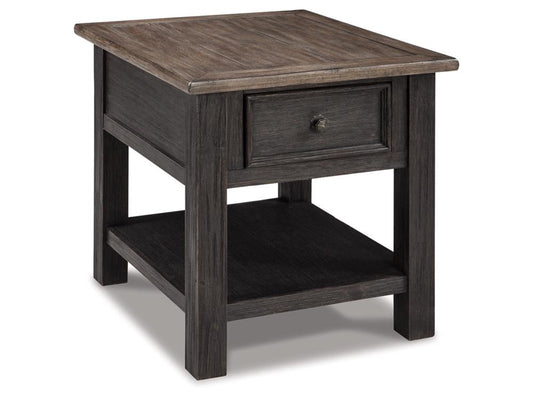 Signature Design by Ashley - Tyler Creek Rectangular End Table in Grayish Brown/Black - T736-3 veiw 1