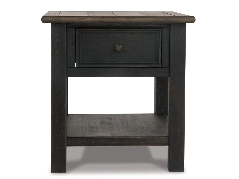 Signature Design by Ashley - Tyler Creek Rectangular End Table in Grayish Brown/Black - T736-3 veiw 3