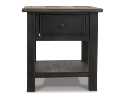 Signature Design by Ashley - Tyler Creek Rectangular End Table in Grayish Brown/Black - T736-3 veiw 3