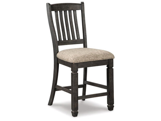 Signature Design by Ashley - Tyler Creek Upholstered Barstool (Set Of 2) in Black/Gray - D736-124 veiw 1