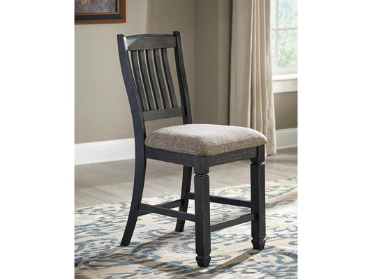 Signature Design by Ashley - Tyler Creek Upholstered Barstool (Set Of 2) in Black/Gray - D736-124 veiw 2